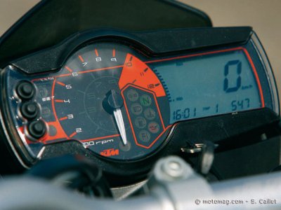 KTM 990 Super Duke : tableau de bord