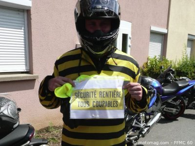Manif à Beauvais : motard-coupable
