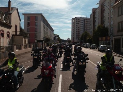 Manifestation à Colmar : parcours en ville