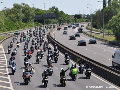 Manif FFMC 57 du 21 mai : opération escargot