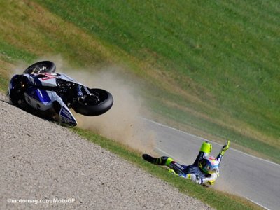 Essai MotoGP d’Italie à Mugello : glissade