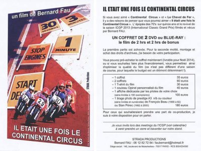 Film sur le Continental Circus : la jaquette