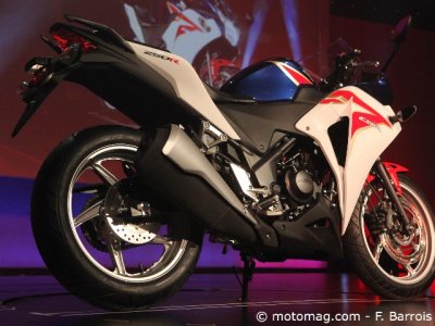 Milan 2010, Honda CBR 250 R : gros silencieux