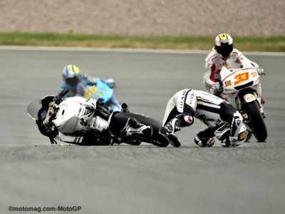 MotoGP d’Allemagne : à terre, De Puniet devient obstacle