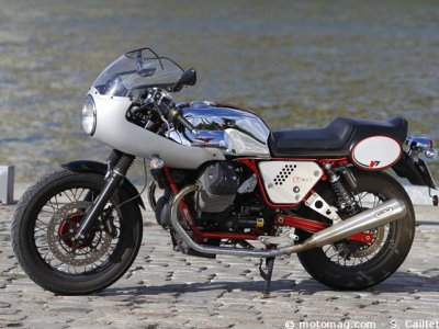 Moto Guzzi V7 Racer « Record » : patchwork