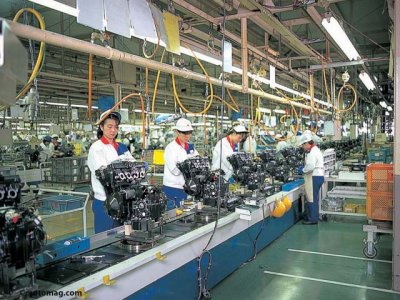 Histoire Suzuki Motor cycle : ligne de production