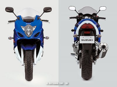 Suzuki GSX 650 F : pile/face