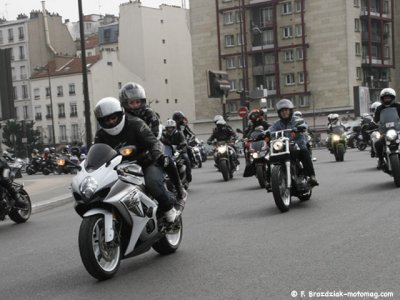 Manif FFMC-IDF du 26/03 : les motards gagnent 20 portes de la Capitale