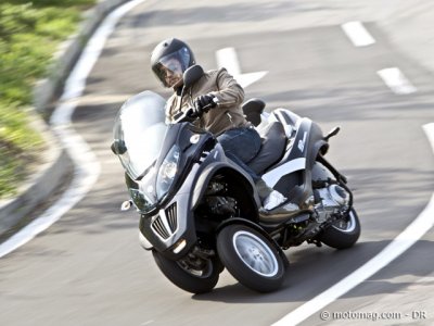 Essai Piaggio 250/400 MP3 LT : puissance 