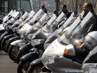 Manif moto-taxis : Honda en force