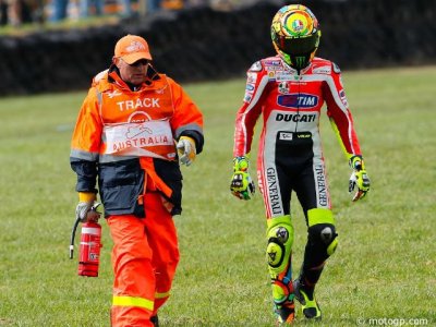MotoGP de Phillip Island : abandon de Rossi