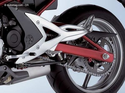 Kawa 650 ER-6n : repose pied