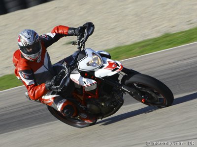 Essai Ducati Hypermotard Evo SP : sur circuit