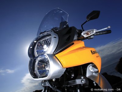 Essai Kawasaki 650 Versys : protection et éclairage