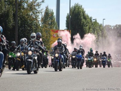 Manif anti-CT moto à Lille : motards en nombre