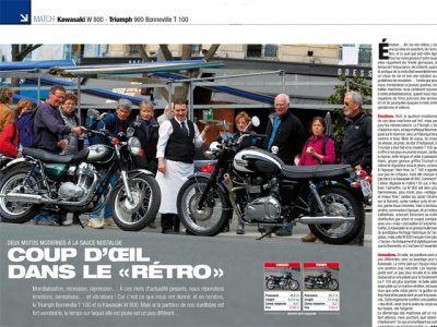 Moto Mag n°277 (mai 2011) : W 800 VS Bonnie T100