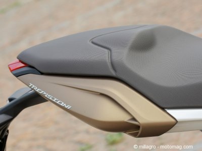 Essai MV Agusta 675 Brutale : selle biplace