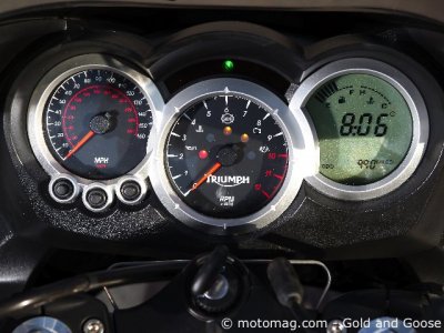 Triumph 1050 Sprint GT : avec des aiguilles !