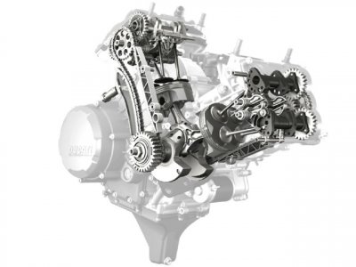 Ducati 1199 SuperQuadro : distribution chaîne/pignons