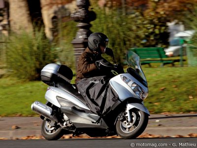 Essai Suzuki 125 Burgman : pack hiver