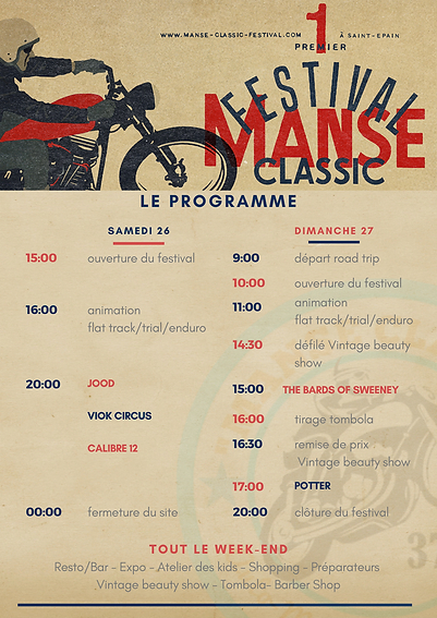 Manse Classic Festival 2023 programme {JPEG}