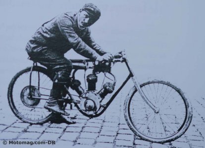 Alessandro Anzani sur Alcyon Buchet 1905