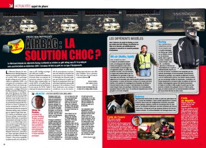 La nouvelle génération d’Air bag moto arrive