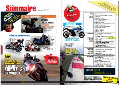 Moto Magazine n° 264 - Février 2010 : sommaire