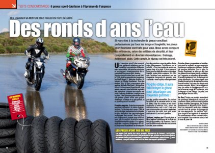 Le comparatif des pneu sport GT sur sec et mouillé