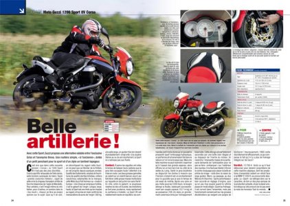 Moto Mag n°281 - octobre 2011 : Guzzi 1200 8V Corsa