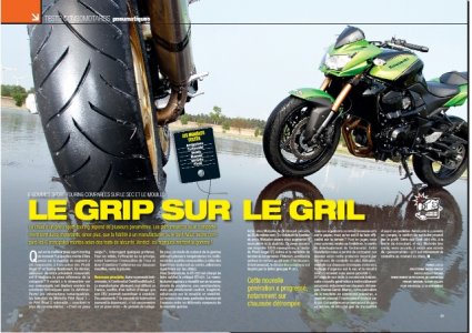 Test 6 Gommes Sport-Touring comparées sur le sec et le mouillé