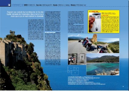 Test Paris->Corse->Paris : la BMW K1600 face aux rivales
