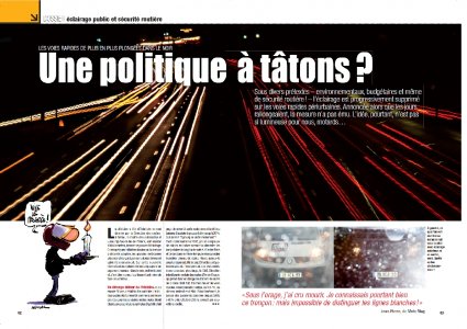 Enquête : éclairage public et sécurité routière