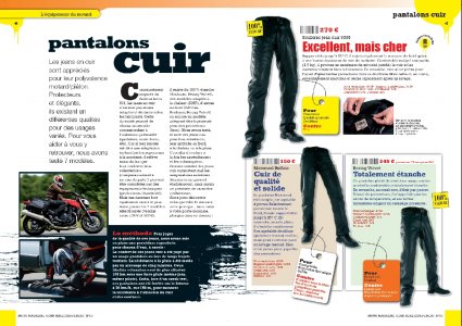Moto Mag HS Équipement 2010 : jeans cuir