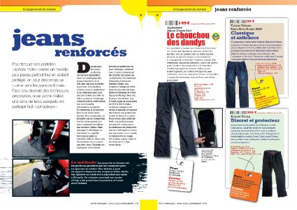 Moto Mag HS Équipement 2010 : jeans renforcés