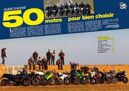 Moto Magazine Avril 2012 : 5O motos à l’essai