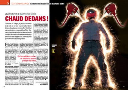 Seize vêtements et équipements chauffants