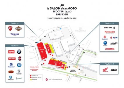 Salon de la moto et du scooter de Paris : premier plan de l’expo