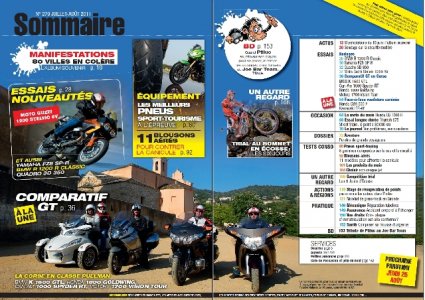 Moto Magazine Juillet/Aout : un sommaire chargé