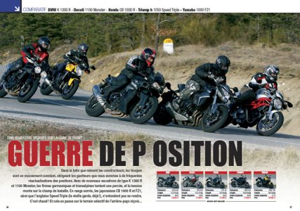 Comparatif gros roadsters