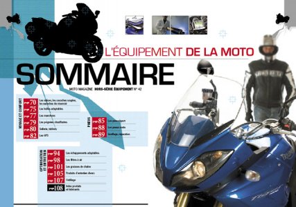 Sommaire des accessoires moto