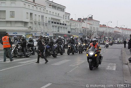 Manif moto 13 mars Royan : encadrement