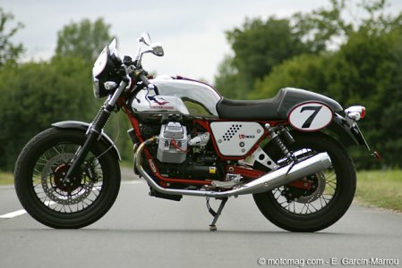 Essai Guzzi V7 Racer : chromée... plastique !