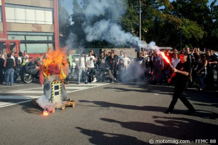 Manif 10 septembre Vosges : radar incinéré