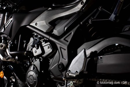 Yamaha MT-03 : cadre acier