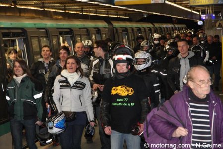 Manif FFMC, vous y étiez : métro 7
