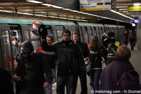 Manif FFMC, vous y étiez : métro 10