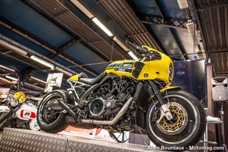 Salon Moto Légende 2015 : préparation sur base de Yamaha V-Max