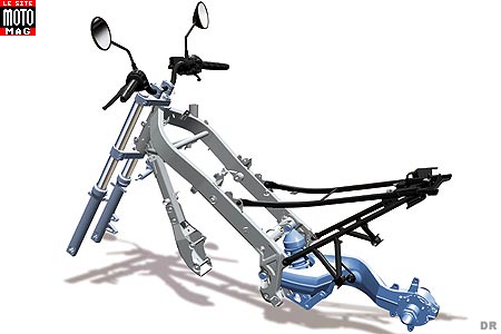 BMW F 650 CS Scarver : cadre