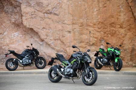 Kawasaki Z 900 : dispo en 3 coloris
